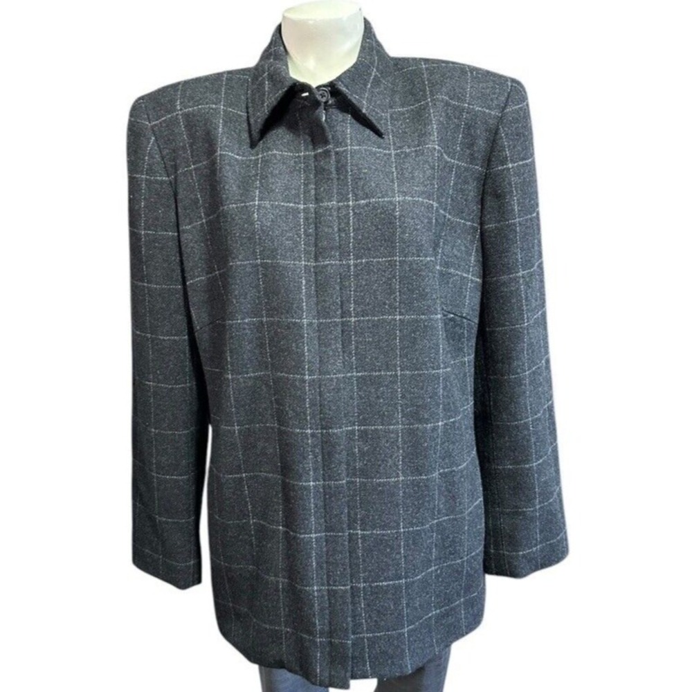 VINTAGE Lauren Ralph Lauren LRL Women's Coat Jacket 100% Lambswool Wool Size 16W